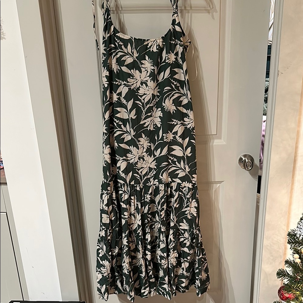 Floral Green Dress